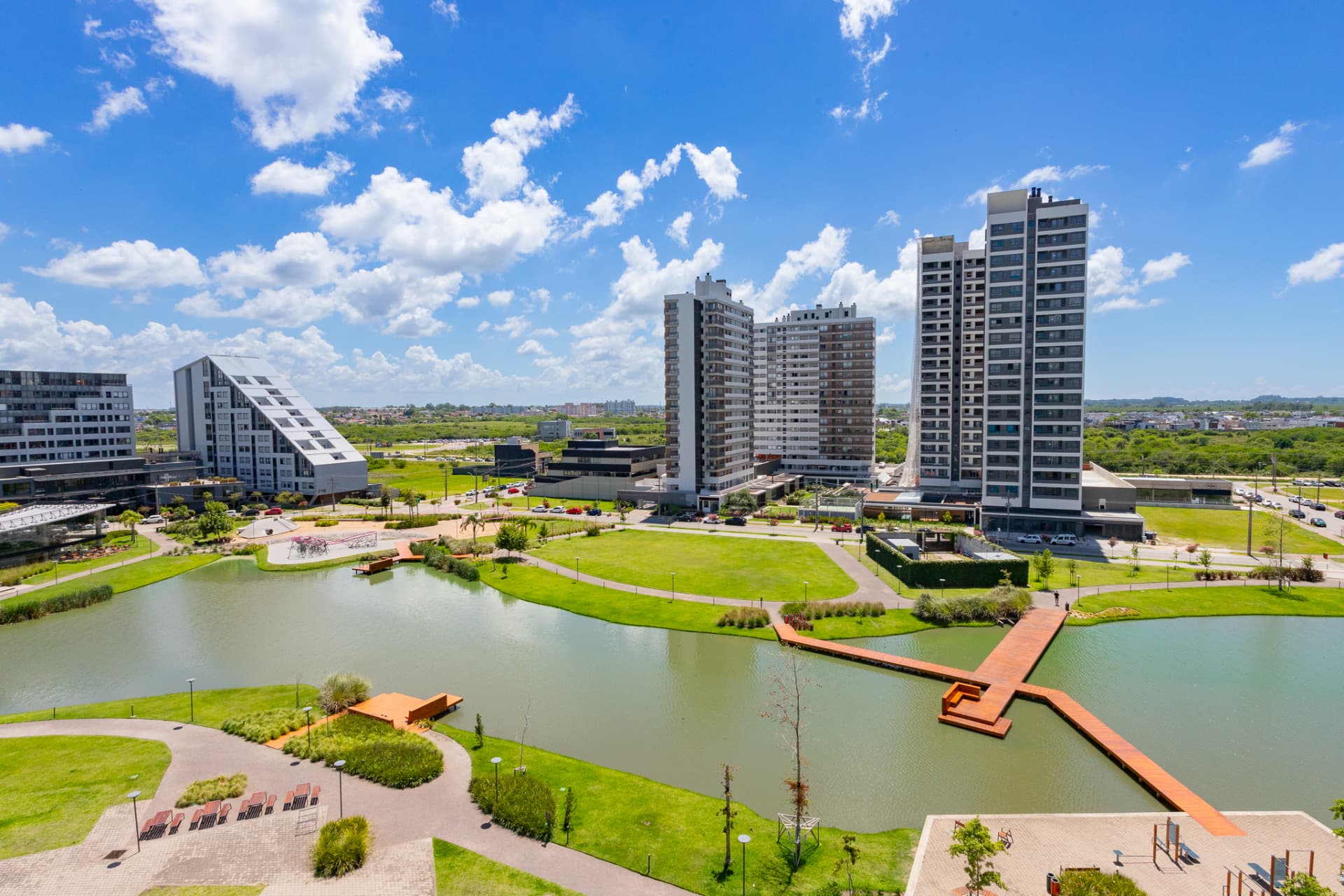 Vista do bairro Parque Una, em Pelotas/RS